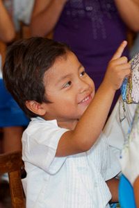 Maya Children at the Maya Foundation In Laakeech Child Care Center in Xcalacoop, Yucatan