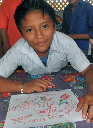 Nutrition and Healthy food workshop for Maya children in Yucatan
