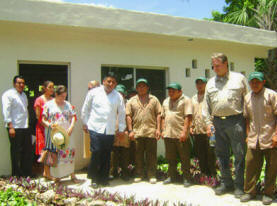 New Xcalacoop Health Center donated by Maya Foundation In Laakeech, Yucatan, Mexico