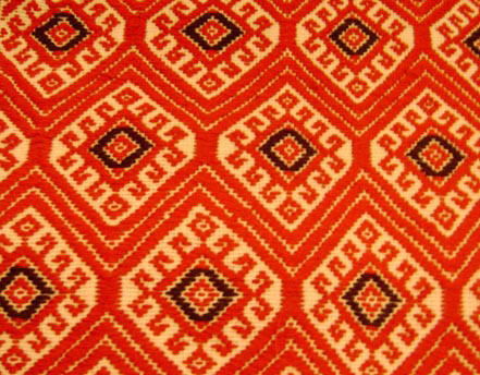 Mayan textile motifs evoke Colonial and Prehispanic designs